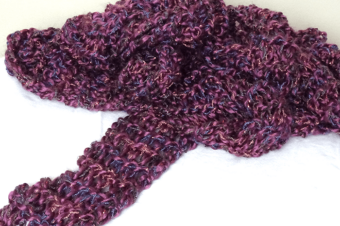 Sparkly Purple Scarf